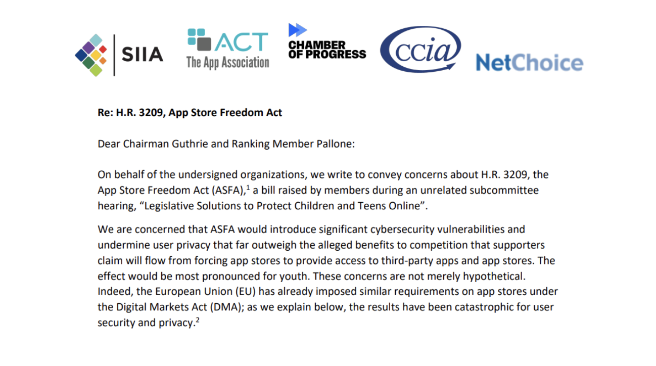 Netchoice Logo NetChoice Coalition Letter in Opposition to the App Store Freedom Act ...