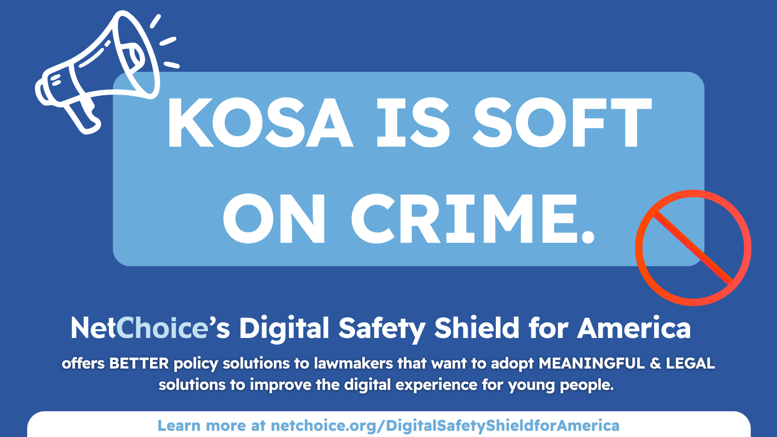 Netchoice Logo KOSA IS SOFT ON CRIME - NetChoice